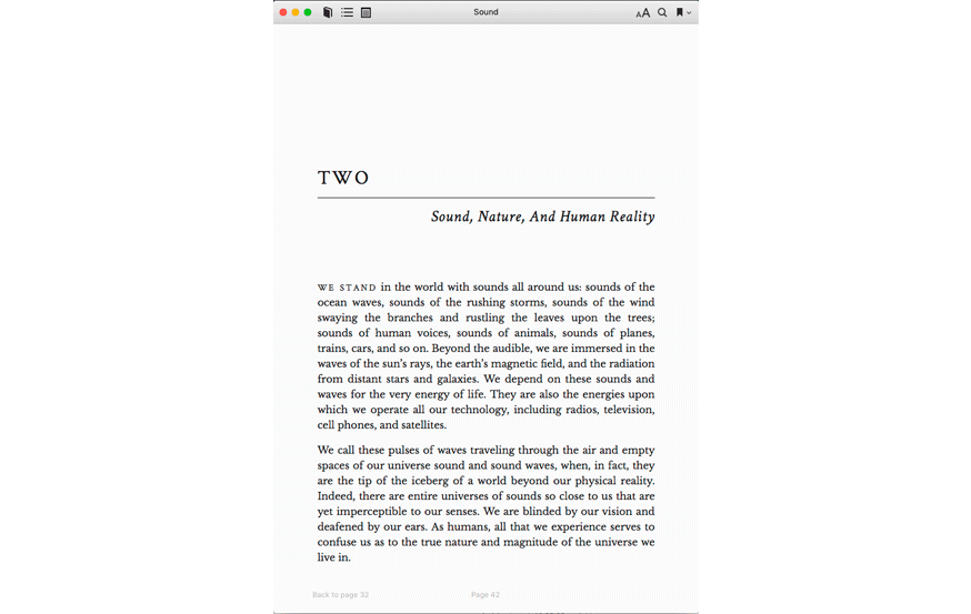 EPUB Page 42 for Sound by Joao and Ramiro Mendes