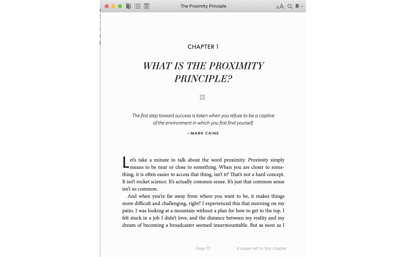 Page 17 for The Proximity Principle